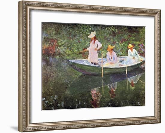 The Boat at Giverny-Claude Monet-Framed Giclee Print