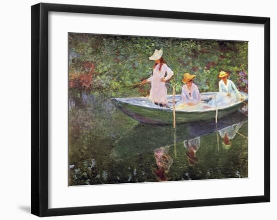 The Boat at Giverny-Claude Monet-Framed Giclee Print