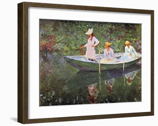 The Boat at Giverny-Claude Monet-Framed Giclee Print