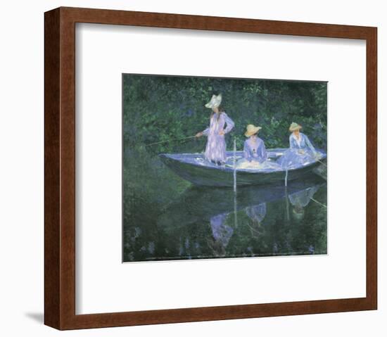 The Boat at Giverny-Claude Monet-Framed Art Print