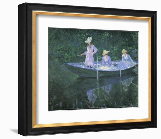 The Boat at Giverny-Claude Monet-Framed Art Print