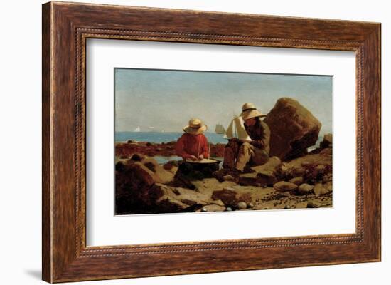 The Boat Builders, 1873-Winslow Homer-Framed Art Print