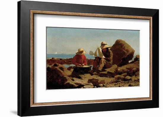 The Boat Builders, 1873-Winslow Homer-Framed Art Print