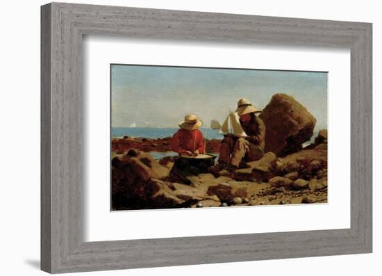 The Boat Builders, 1873-Winslow Homer-Framed Art Print