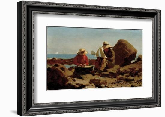 The Boat Builders, 1873-Winslow Homer-Framed Art Print