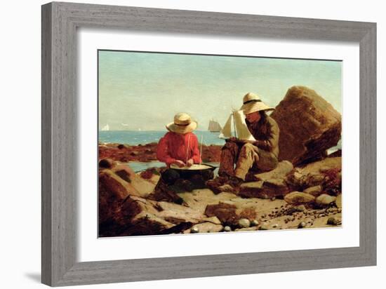 The Boat Builders, 1873-Winslow Homer-Framed Giclee Print