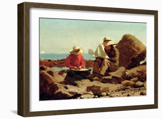 The Boat Builders, 1873-Winslow Homer-Framed Giclee Print