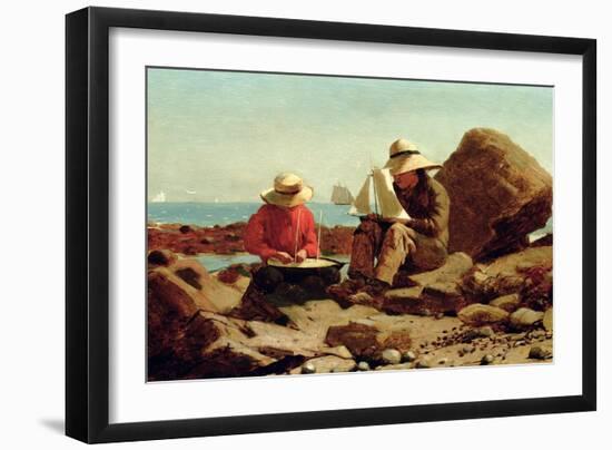 The Boat Builders, 1873-Winslow Homer-Framed Giclee Print