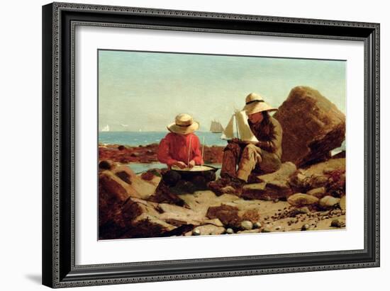 The Boat Builders, 1873-Winslow Homer-Framed Giclee Print