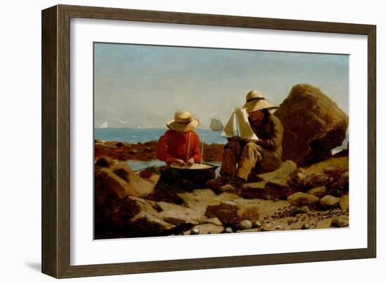 The Boat Builders, 1873-Winslow Homer-Framed Giclee Print