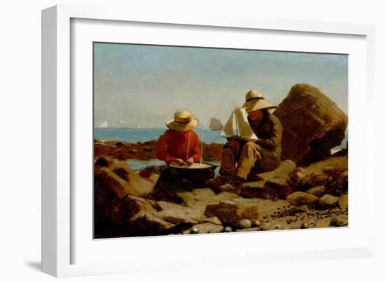 The Boat Builders, 1873-Winslow Homer-Framed Giclee Print