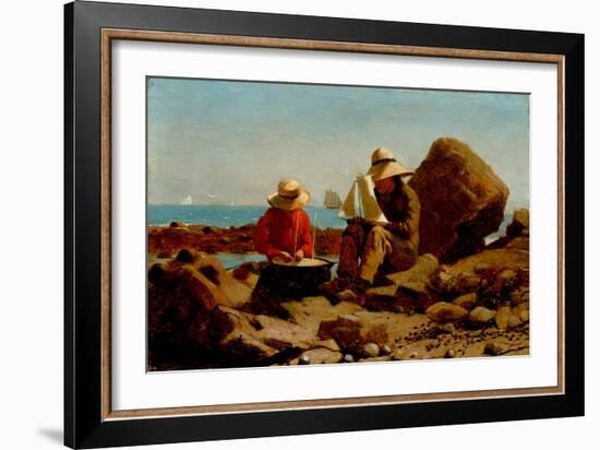 The Boat Builders-Winslow Homer-Framed Giclee Print