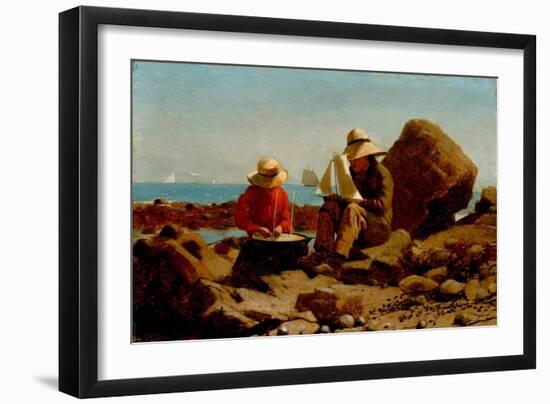 The Boat Builders-Winslow Homer-Framed Giclee Print