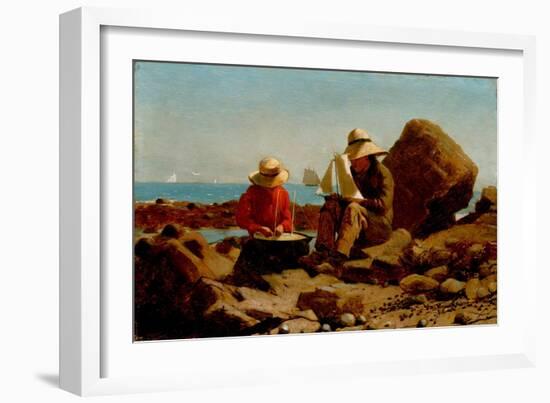 The Boat Builders-Winslow Homer-Framed Giclee Print