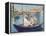 The Boat, (Claude Monet in His Floating Studio), 1874-Edouard Manet-Framed Premier Image Canvas