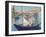 The Boat, (Claude Monet in His Floating Studio), 1874-Edouard Manet-Framed Giclee Print