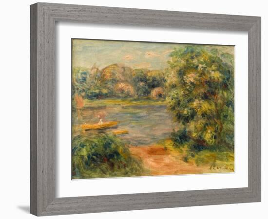 The Boat on the Lake, 1901-Pierre-Auguste Renoir-Framed Giclee Print