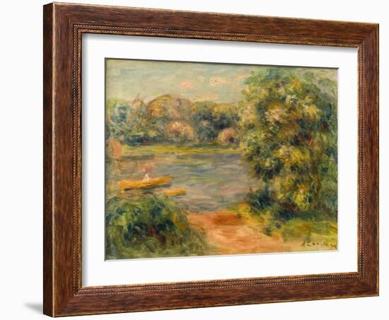 The Boat on the Lake, 1901-Pierre-Auguste Renoir-Framed Giclee Print