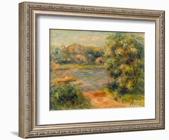 The Boat on the Lake, 1901-Pierre-Auguste Renoir-Framed Giclee Print