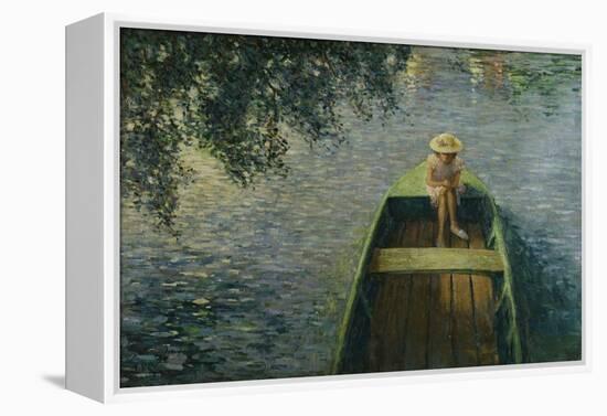 The Boat on the Marne; En Barque Sur La Marne-Henri Lebasque-Framed Premier Image Canvas