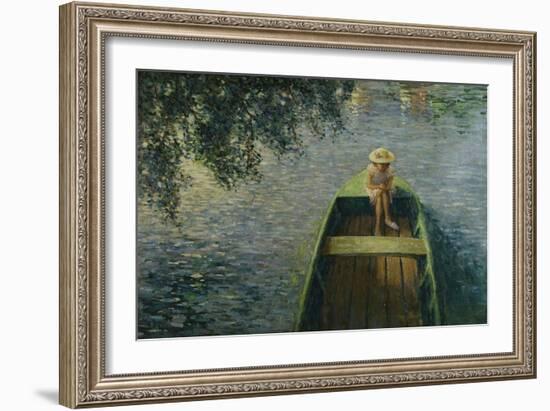 The Boat on the Marne; En Barque Sur La Marne-Henri Lebasque-Framed Giclee Print