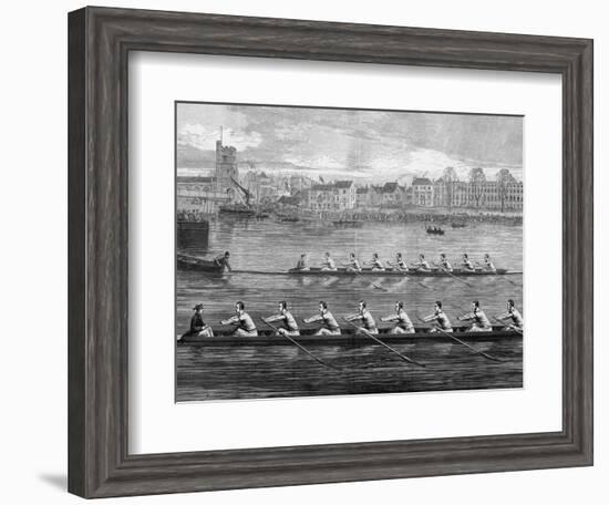 The Boat Race, Ready to Start-Harry Payne-Framed Photographic Print