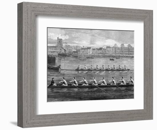 The Boat Race, Ready to Start-Harry Payne-Framed Photographic Print