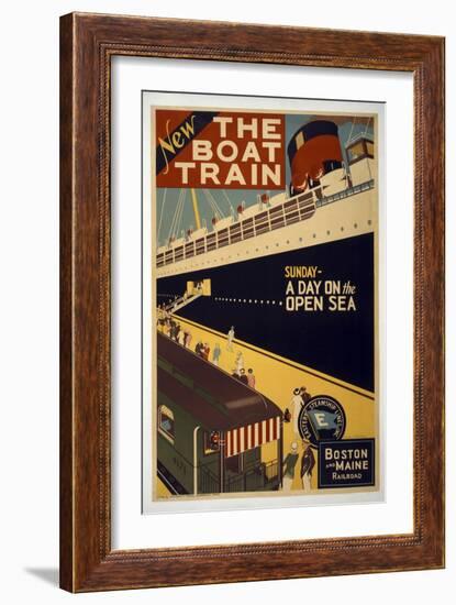 The Boat Train-null-Framed Giclee Print