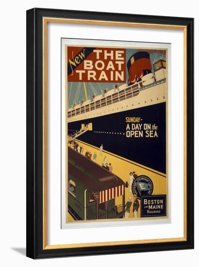The Boat Train-null-Framed Giclee Print