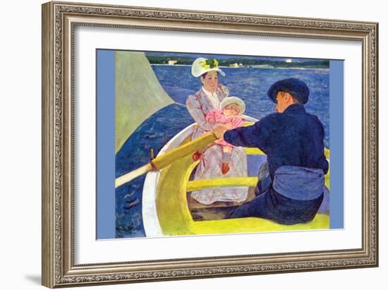 The Boat Travel-Mary Cassatt-Framed Art Print