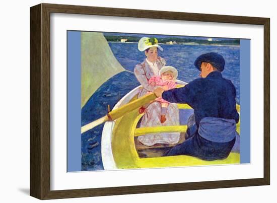 The Boat Travel-Mary Cassatt-Framed Art Print