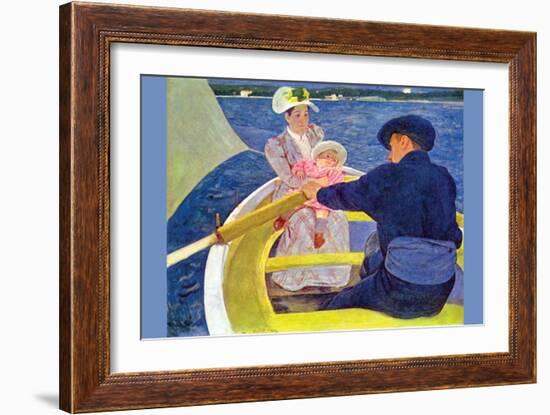 The Boat Travel-Mary Cassatt-Framed Art Print