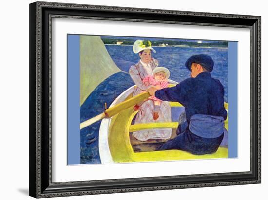 The Boat Travel-Mary Cassatt-Framed Art Print