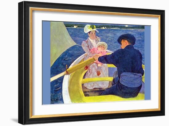 The Boat Travel-Mary Cassatt-Framed Art Print