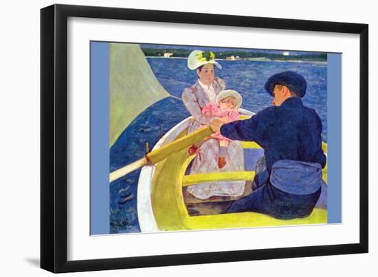 The Boat Travel-Mary Cassatt-Framed Art Print