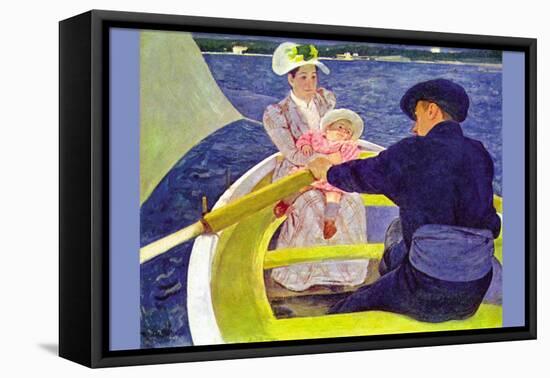The Boat Travel-Mary Cassatt-Framed Stretched Canvas