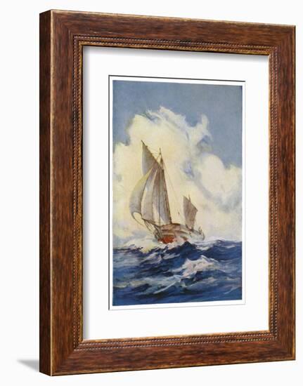 The Boat Which Joshua Slocum Rebuilt and Sailed Single- Handed Round the World 1895-1896-Maurice Randall-Framed Photographic Print