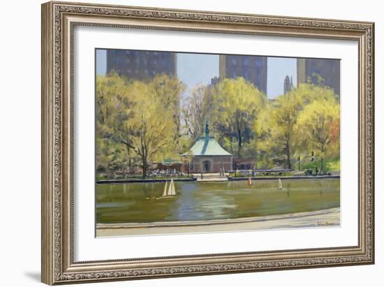 The Boating Lake, Central Park, New York, 1997-Julian Barrow-Framed Giclee Print