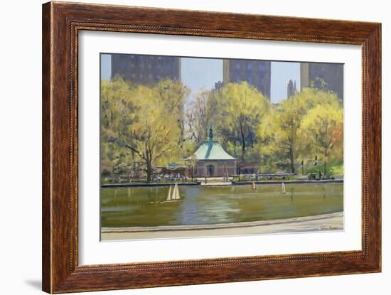 The Boating Lake, Central Park, New York, 1997-Julian Barrow-Framed Giclee Print