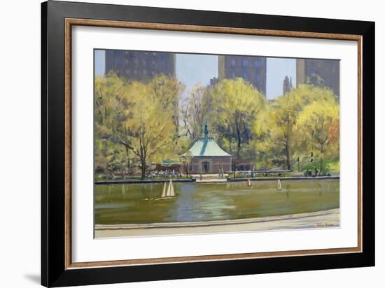 The Boating Lake, Central Park, New York, 1997-Julian Barrow-Framed Giclee Print