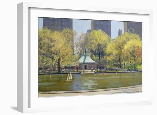 The Boating Lake, Central Park, New York, 1997-Julian Barrow-Framed Giclee Print