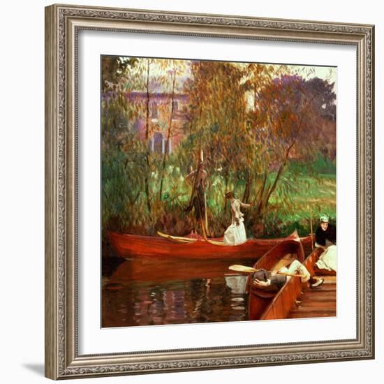 The Boating Party, 1889-John Singer Sargent-Framed Giclee Print