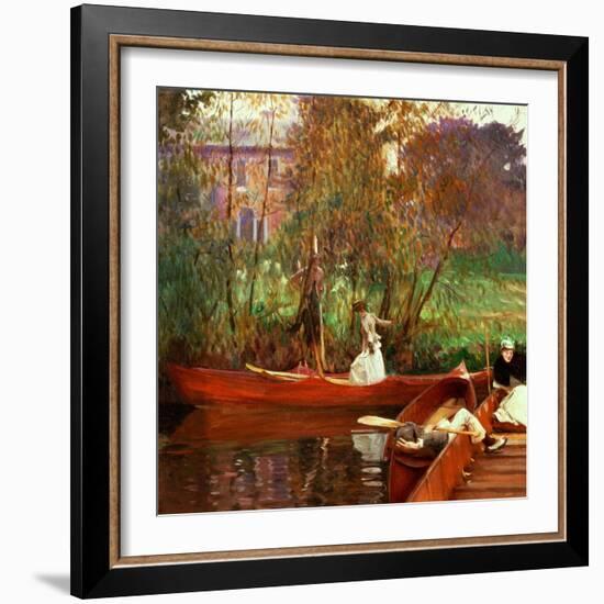 The Boating Party, 1889-John Singer Sargent-Framed Giclee Print