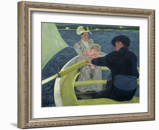 The Boating Party, by Mary Cassatt, 1893-94, American painting,-Mary Cassatt-Framed Art Print