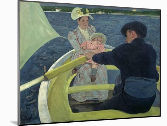 The Boating Party, by Mary Cassatt, 1893-94, American painting,-Mary Cassatt-Mounted Art Print