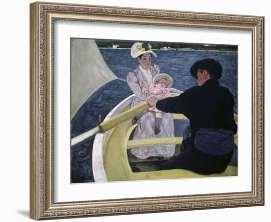 The Boating Party-Mary Cassatt-Framed Giclee Print