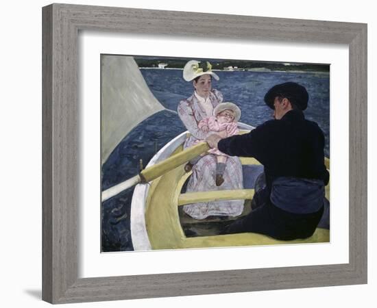 The Boating Party-Mary Cassatt-Framed Giclee Print