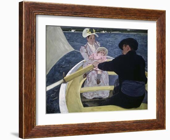 The Boating Party-Mary Cassatt-Framed Giclee Print