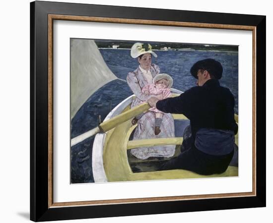 The Boating Party-Mary Cassatt-Framed Giclee Print