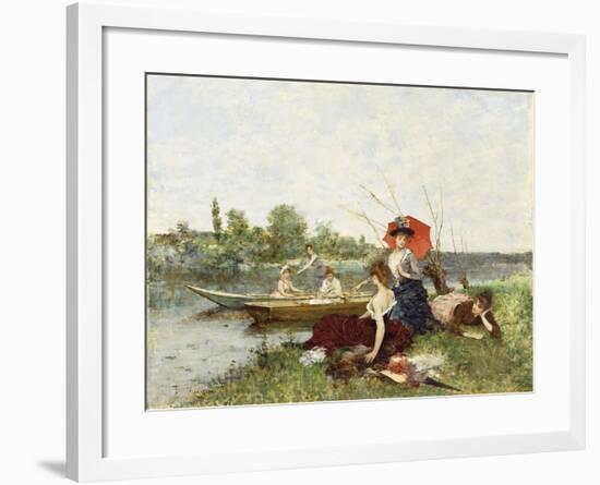 The Boating Party-Francesco Miralles Galaup-Framed Giclee Print